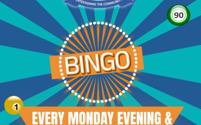BINGO! Every Monday Evening & Thursday Afternoon