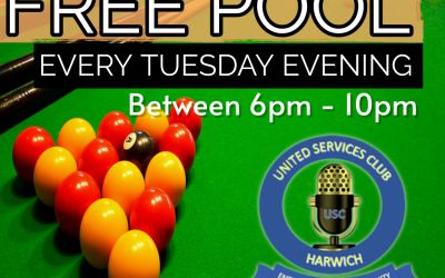 Members Free Pool, Every Tuesday Evening