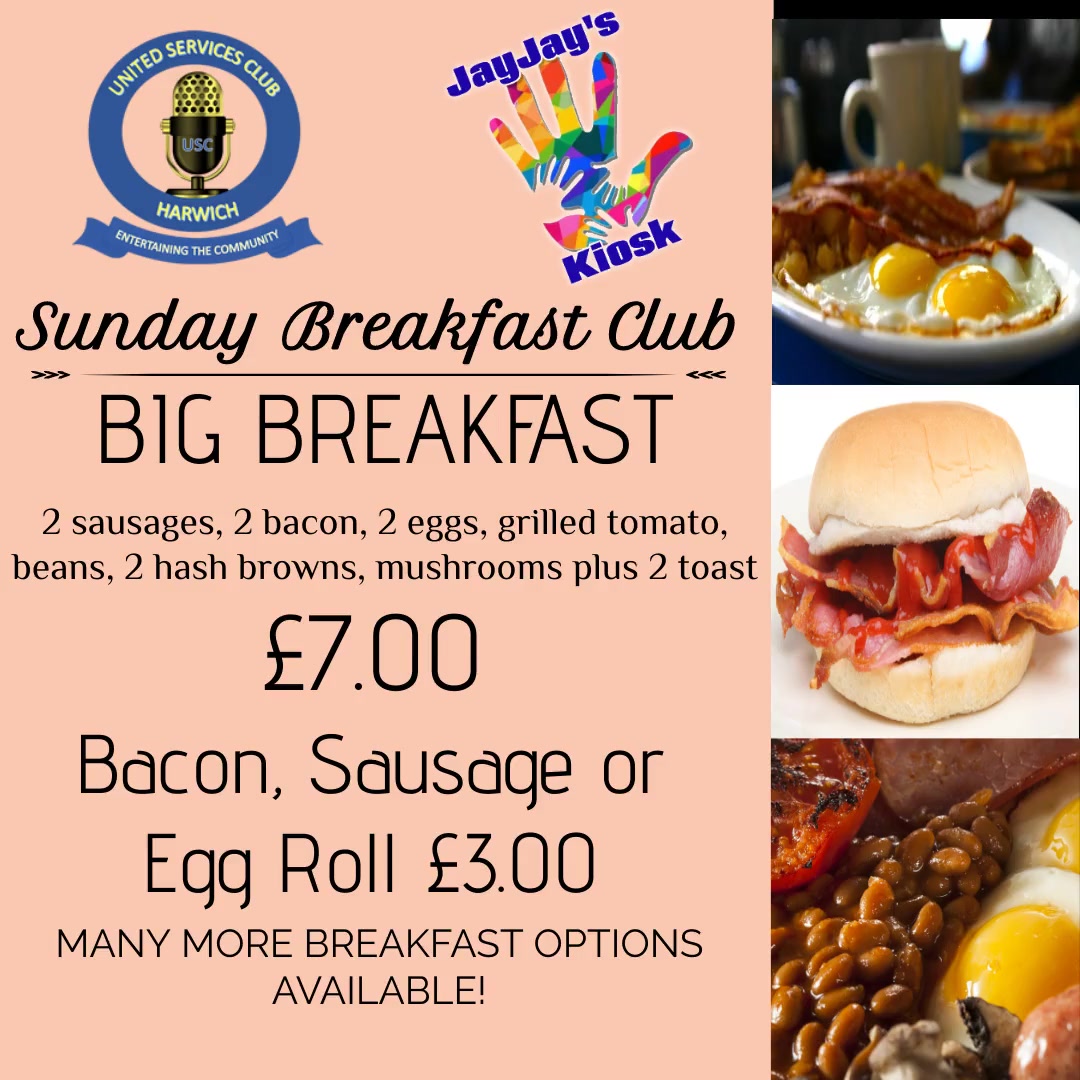 Breakfast Club, Every Sunday 10am – 12pm